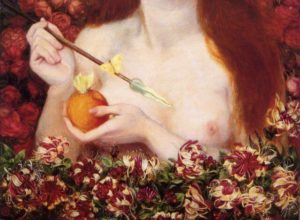 Dante Gabriel Rossetti - Venus Verticordia (detail)