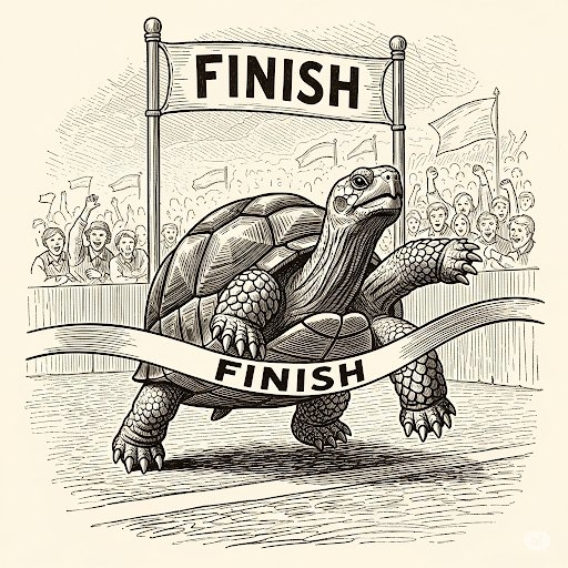 Read more about the article Παυλίνα Παμπούδη: Ο λαγός και η χελώνα