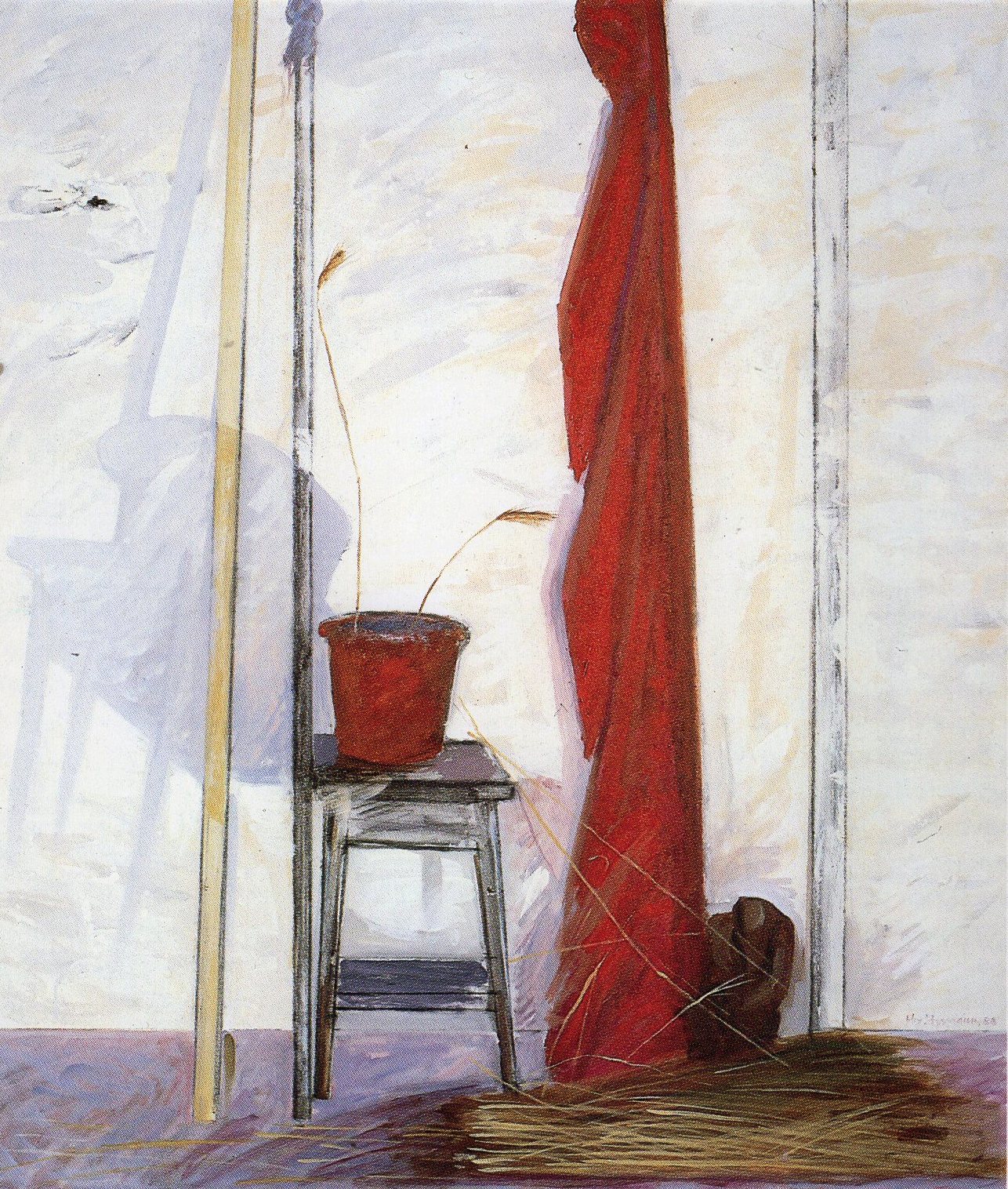 Read more about the article Κώστας Ευαγγελάτος: Οι σιωπηλές εκφραστικές φόρμες ζωγραφικής και χαρακτικής του Μιχαήλ Αγγελάκη.