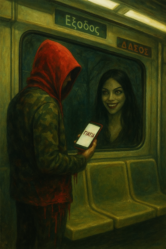 Read more about the article Σοφία Τριανταφυλλίδου: Η Κοκκινοσκουφίτσα στο Μετρό.