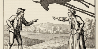 Ο Μανώλης Γιούργος και η Γεωργία Δεληγιαννοπούλου διαβάζουν  το ποιηματίδιο της Παυλίνας Παμπούδη “Ο γάιδαρος και η σκιά του”  